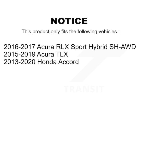 Front Wheel Bearing Pair For Honda Accord Acura TLX RLX